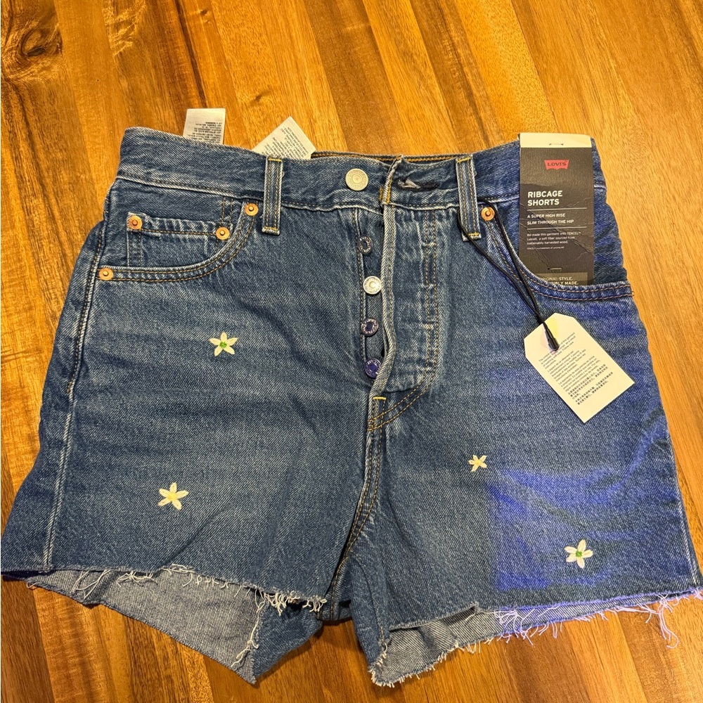 Levi's Women's Blue Denim Shorts